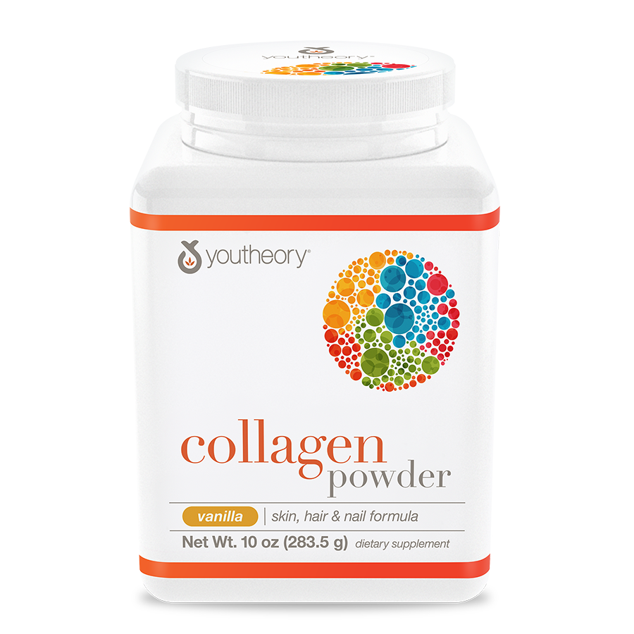 Collagen Powder Vanilla Flavor Bottle Front Side