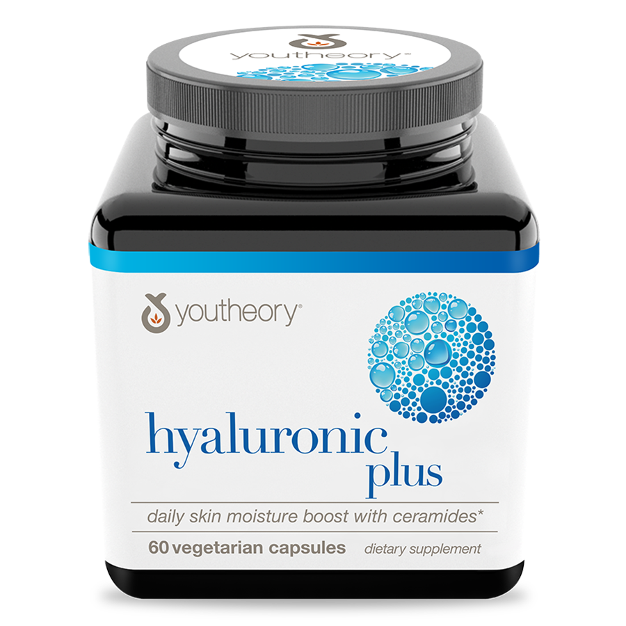 Hyaluronic Plus Vegetarian Capsules Bottle Front Side