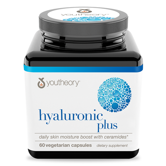 Hyaluronic Plus Vegetarian Capsules Bottle Front Side