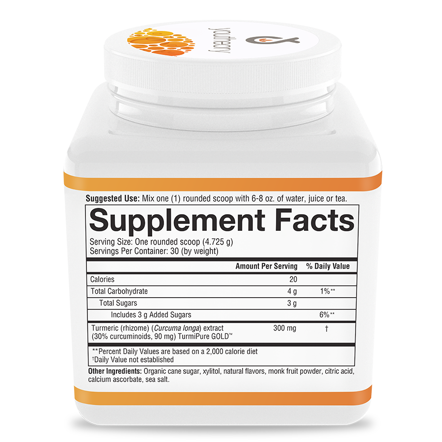 Turmeric Powder 5.0 Bottle Right Side