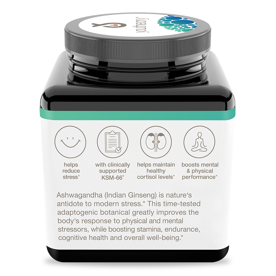 Ashwagandha Bottle Left Side