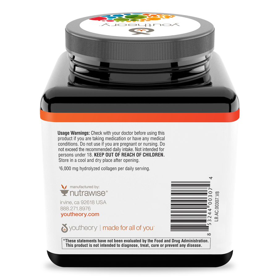 Collagen 160 Tablets Bottle Back View