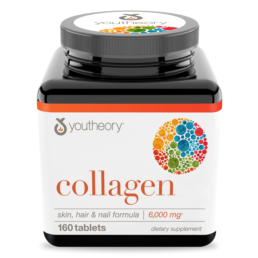 Collagen 160 Tablets Bottle Front View