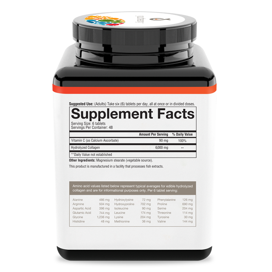 Collagen 290 Tablets Bottle Right View