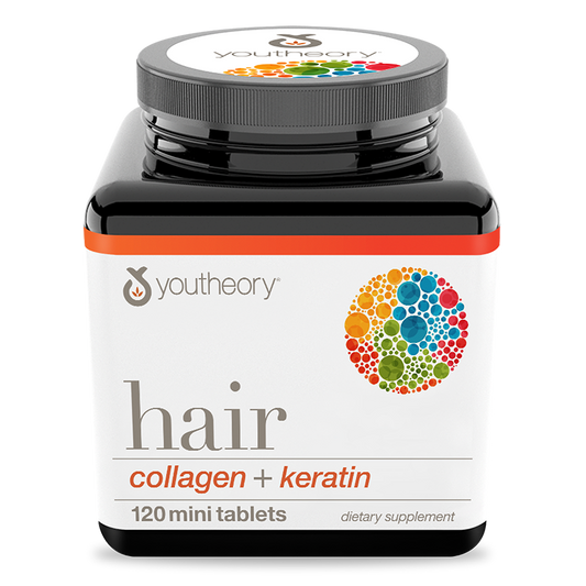 Hair Collagen 120 Tablets Bottle Front View