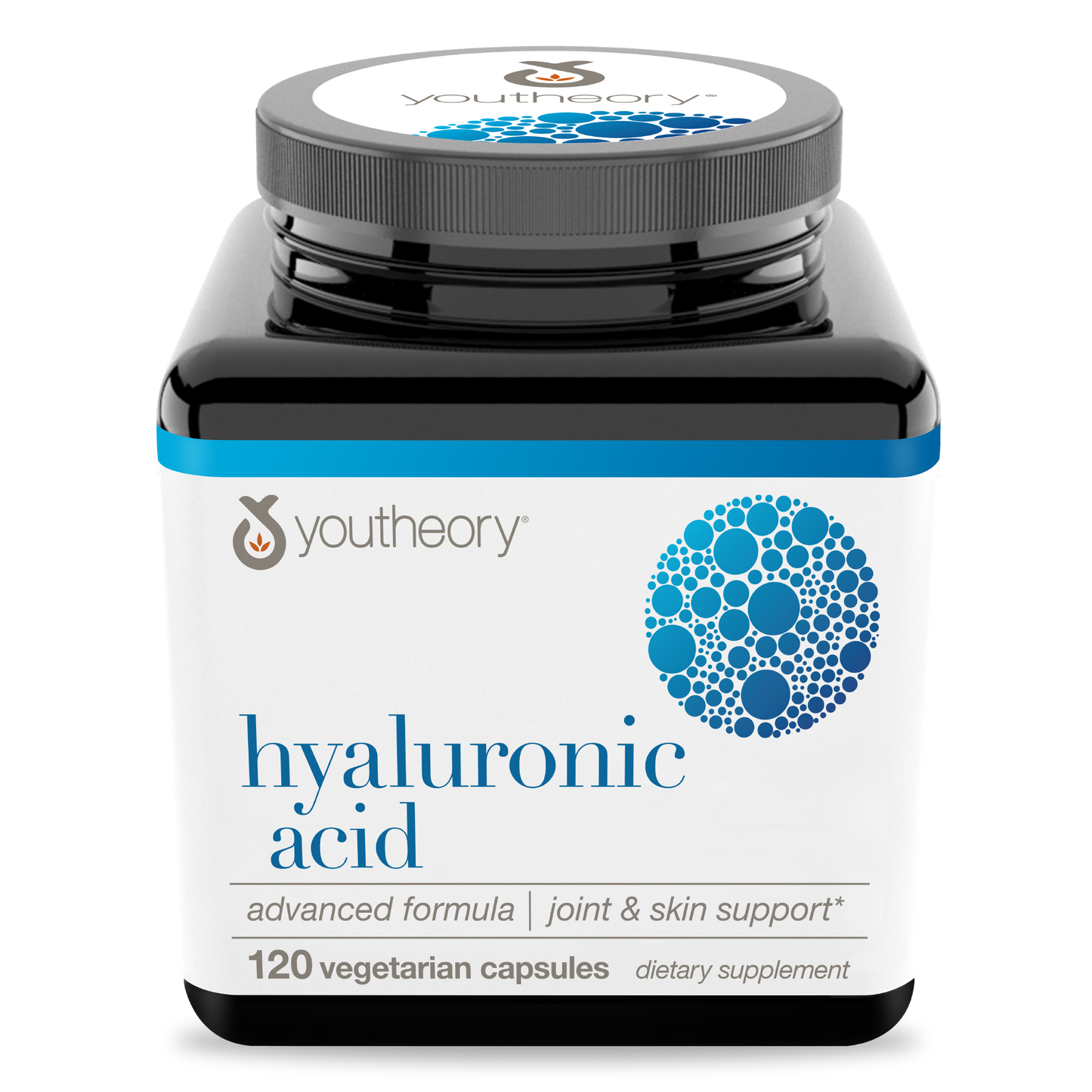 Hyaluronic Acid Capsules Bottle Front Side