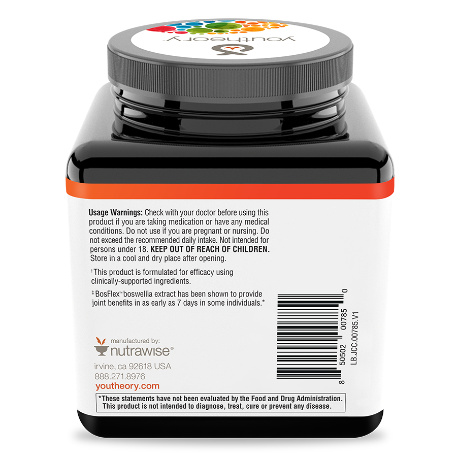 Joint Collagen+ 180 Tablets Bottle Back Side