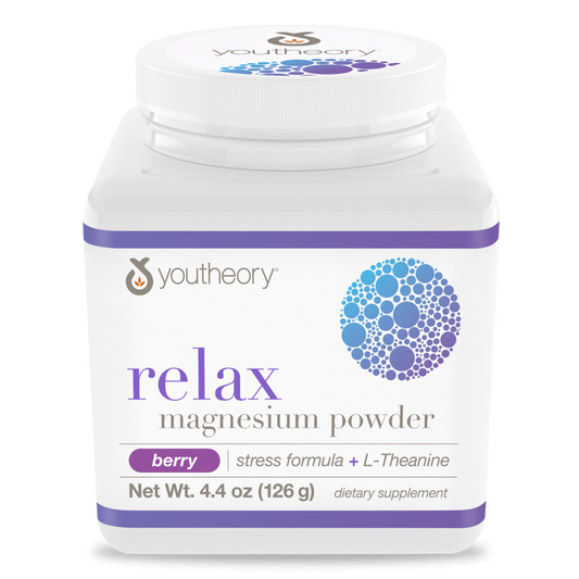 Relax Magnesium Powder Bottle Front Side