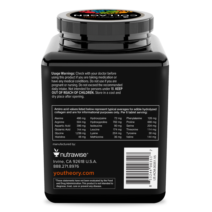 mens collagen advanced-Tablets-collagen protein-Youtheory