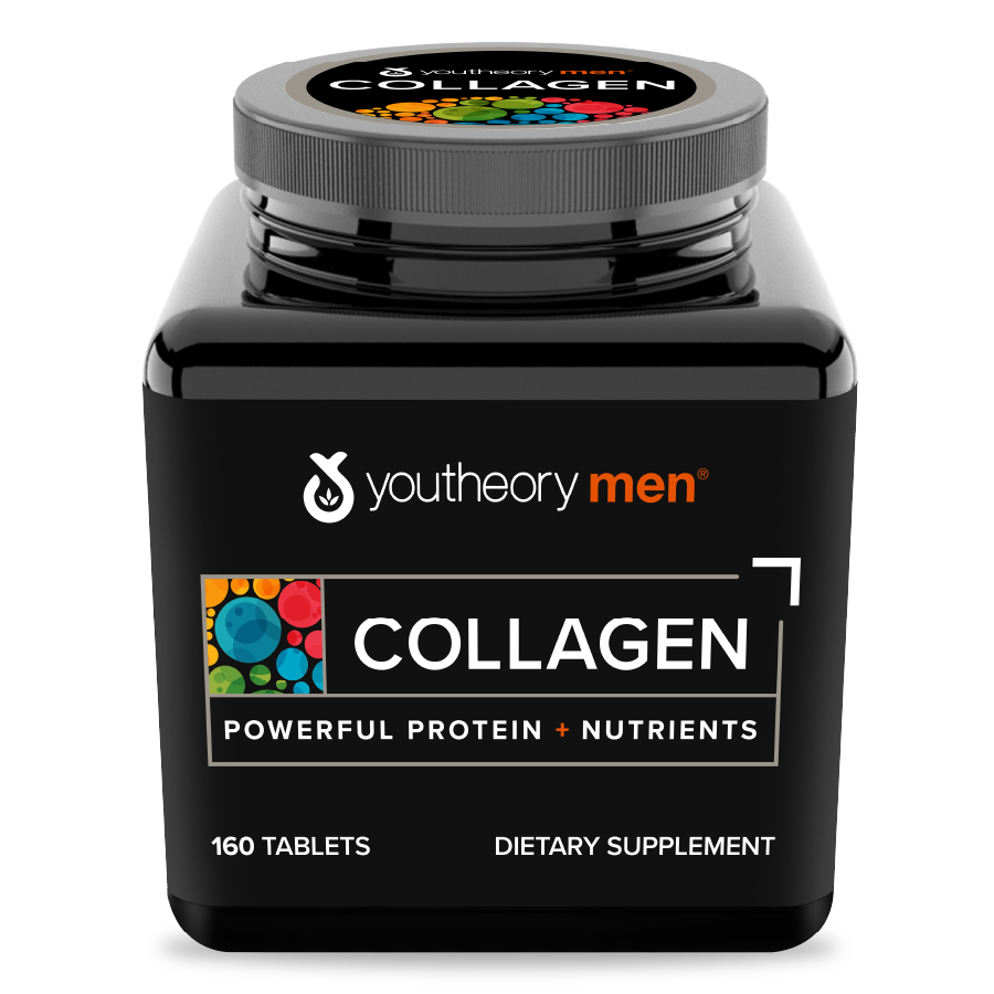 mens collagen 160ct tablets front side