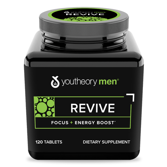 Mens revive 120 Tablets Bottle Front Side