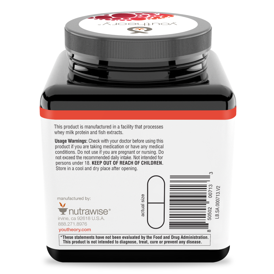 Saffron 60 Capsules Bottle Back Side