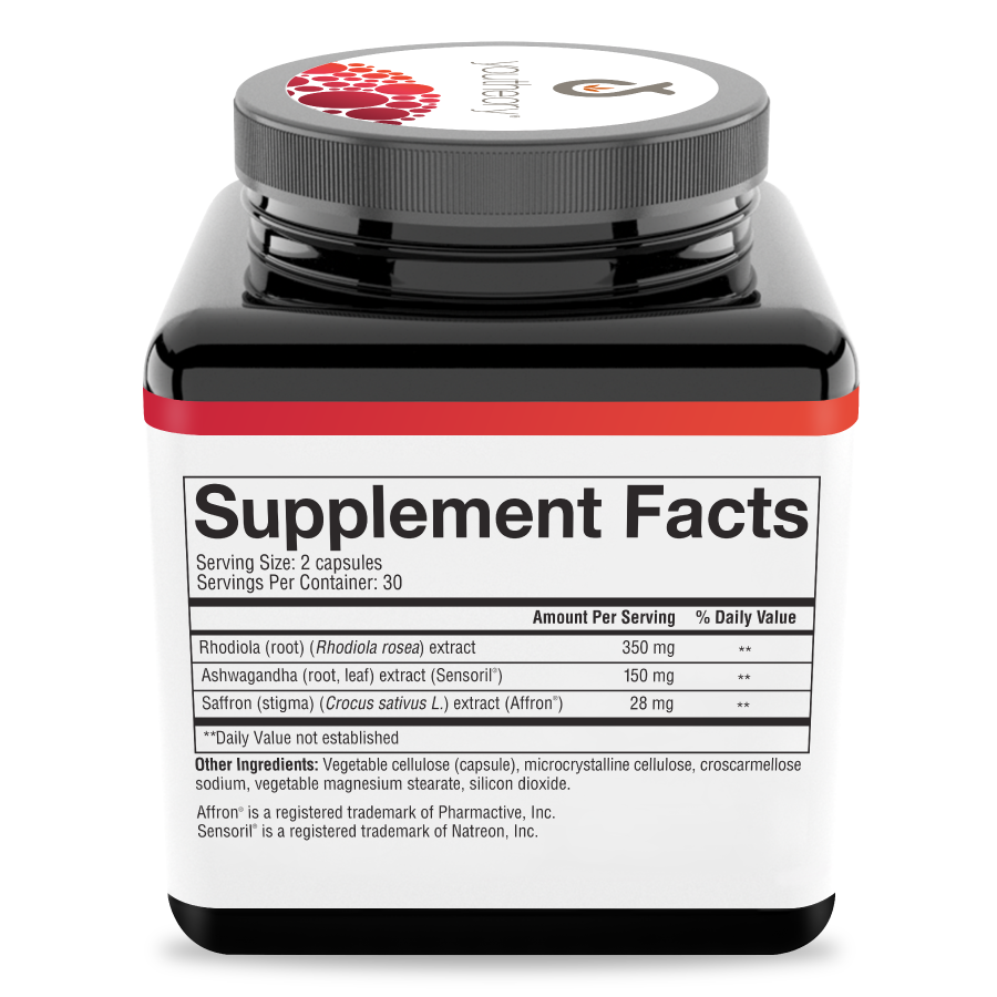 Saffron 60 Capsules Bottle Right Side