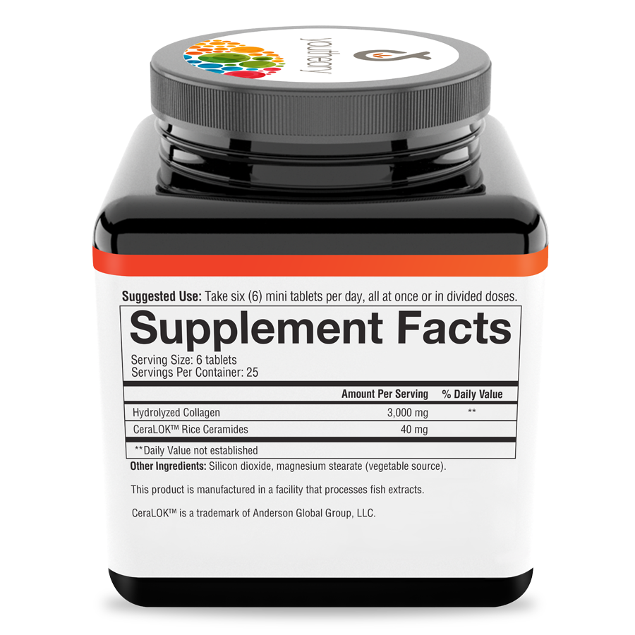 Skin Collagen+ 150 Tablets Bottle Right Side