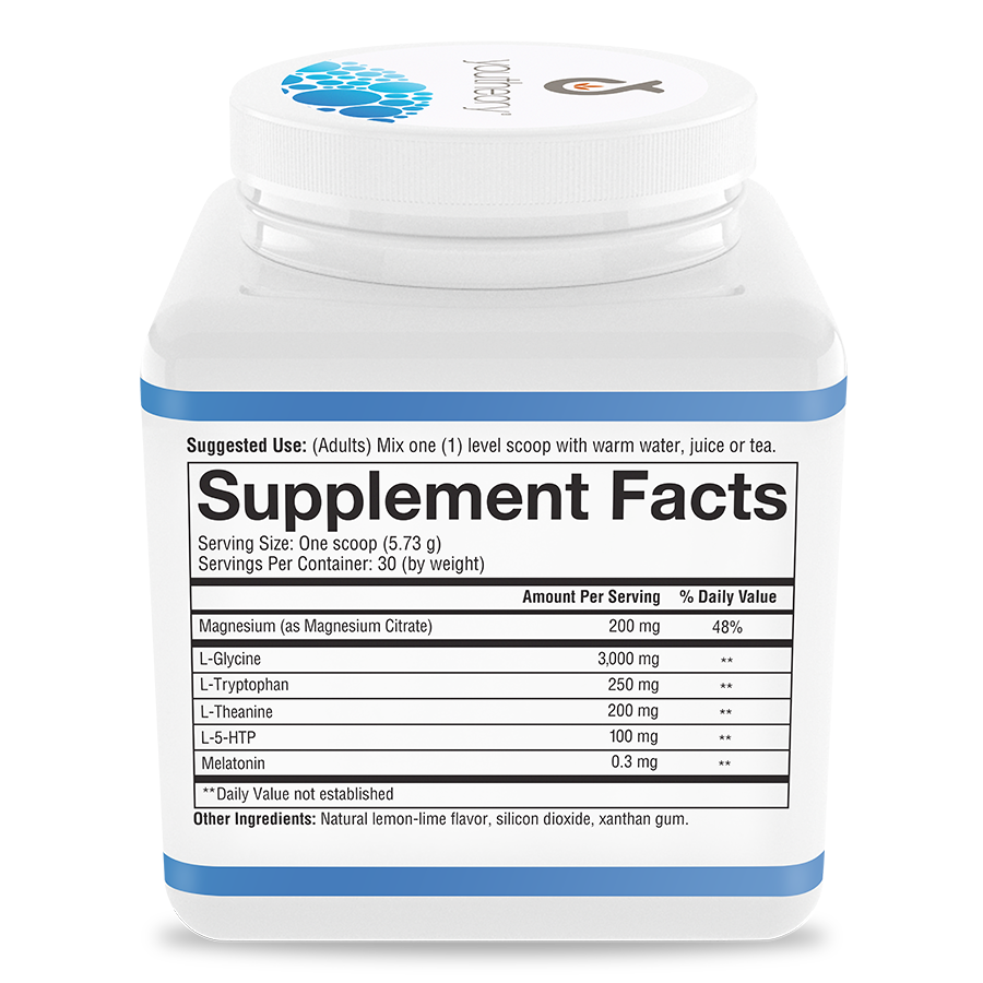 Sleep Powder 6.0 oz Bottle Right Side