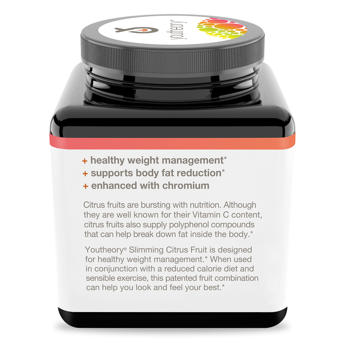 Slimming Citrus Fruit 60 Capsules Bottle Left Side