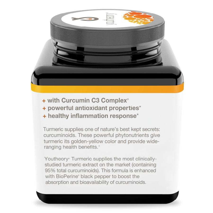 Turmeric 120 Tablets Bottle Left Side