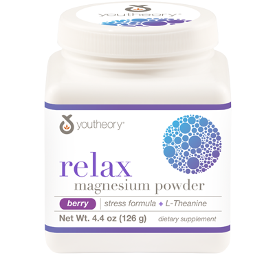 Relax magnesium powder 4.4 oz bottle