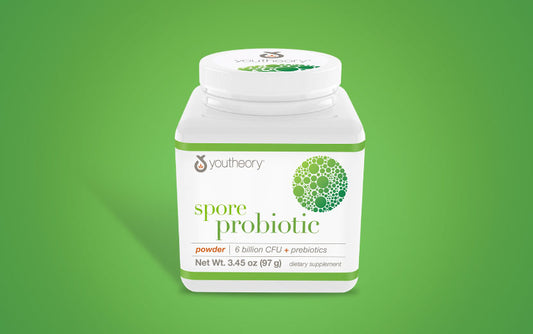 Spore Probiotic powder bottle
