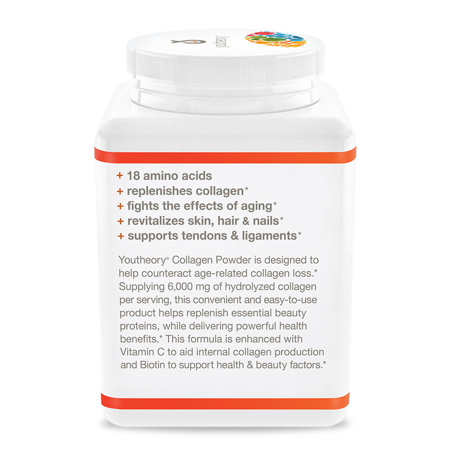 Collagen Powder Unflavored Bottle Left Side