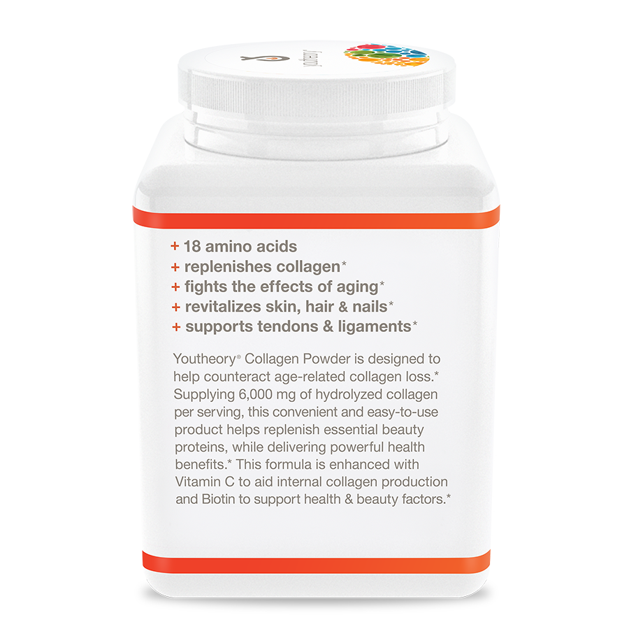 Collagen Powder Vanilla Flavor Bottle Left Side