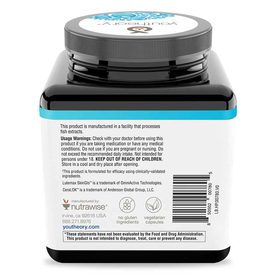 Hyaluronic Plus Vegetarian Capsules Bottle Back Side