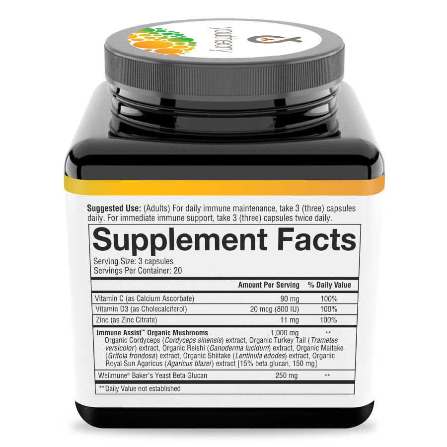 Immune Daily Wellness 60 Capsules Bottle Right Side