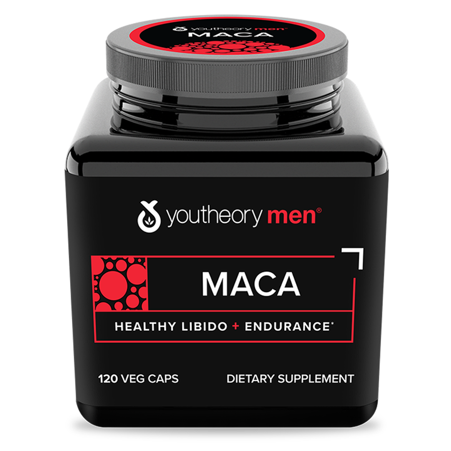 mens maca 120ct capsules front side
