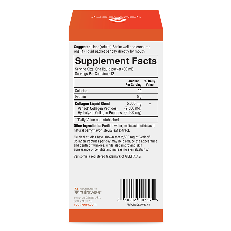 Collagen Liquid 12ct back