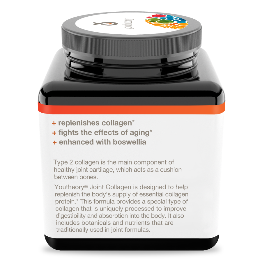 Joint Collagen 120 Tablets Bottle Left Side