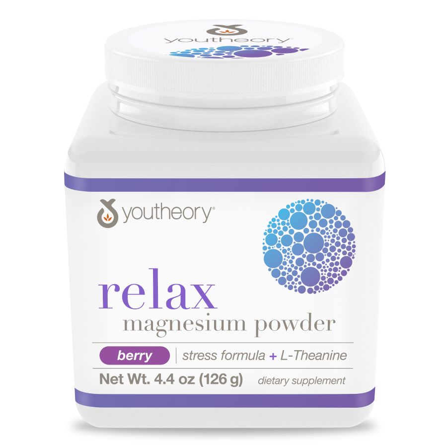 Relax Magnesium Powder Bottle Front Side