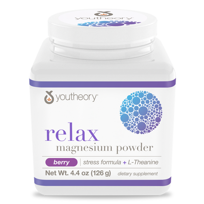 Relax Magnesium Powder Bottle Front Side