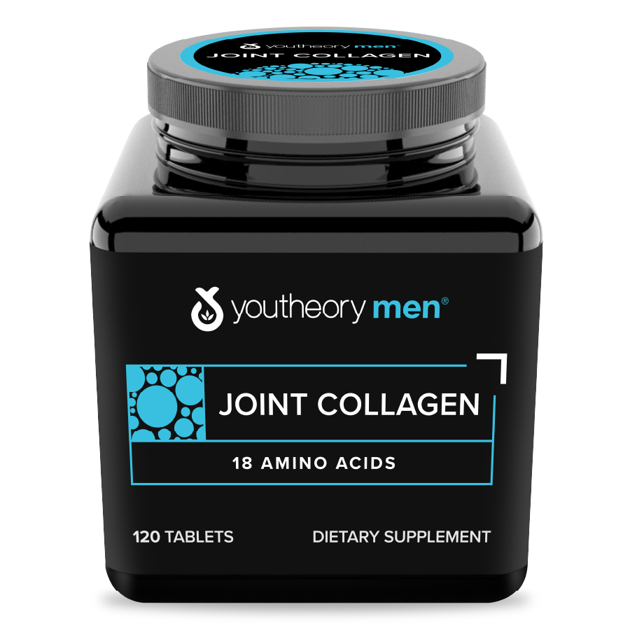 Mens Joint Collagen 120 Tablets Bottle Front Side
