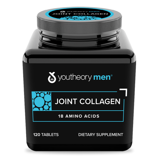 Mens Joint Collagen 120 Tablets Bottle Front Side