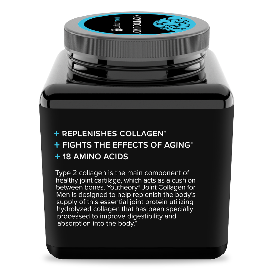 Mens Joint Collagen 120 Tablets Bottle Left Side