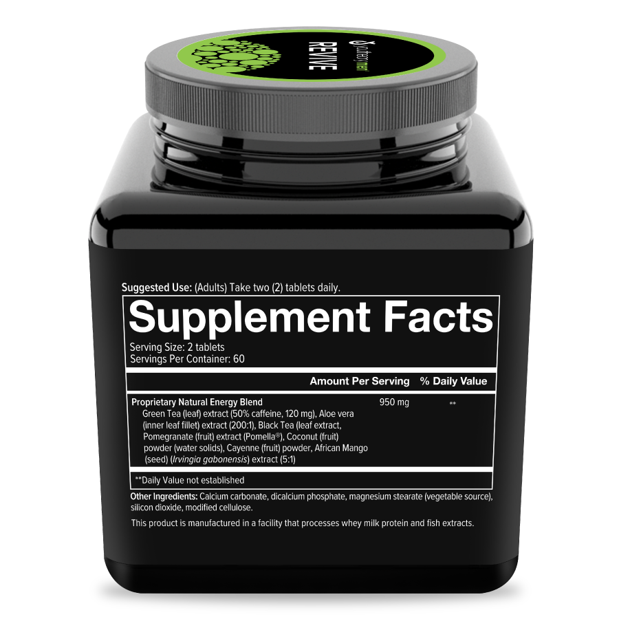 Mens revive 120 Tablets Bottle Right Side