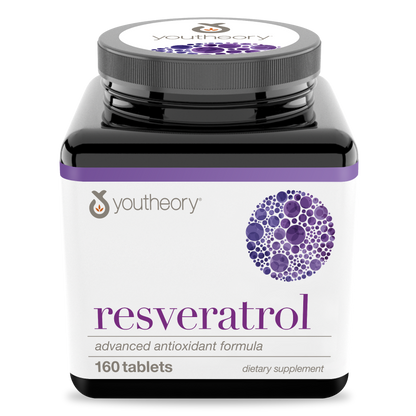 Resveratrol 160 Tablets Bottle Front Side