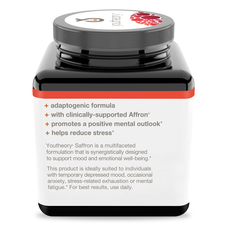 Saffron 60 Capsules Bottle Left Side