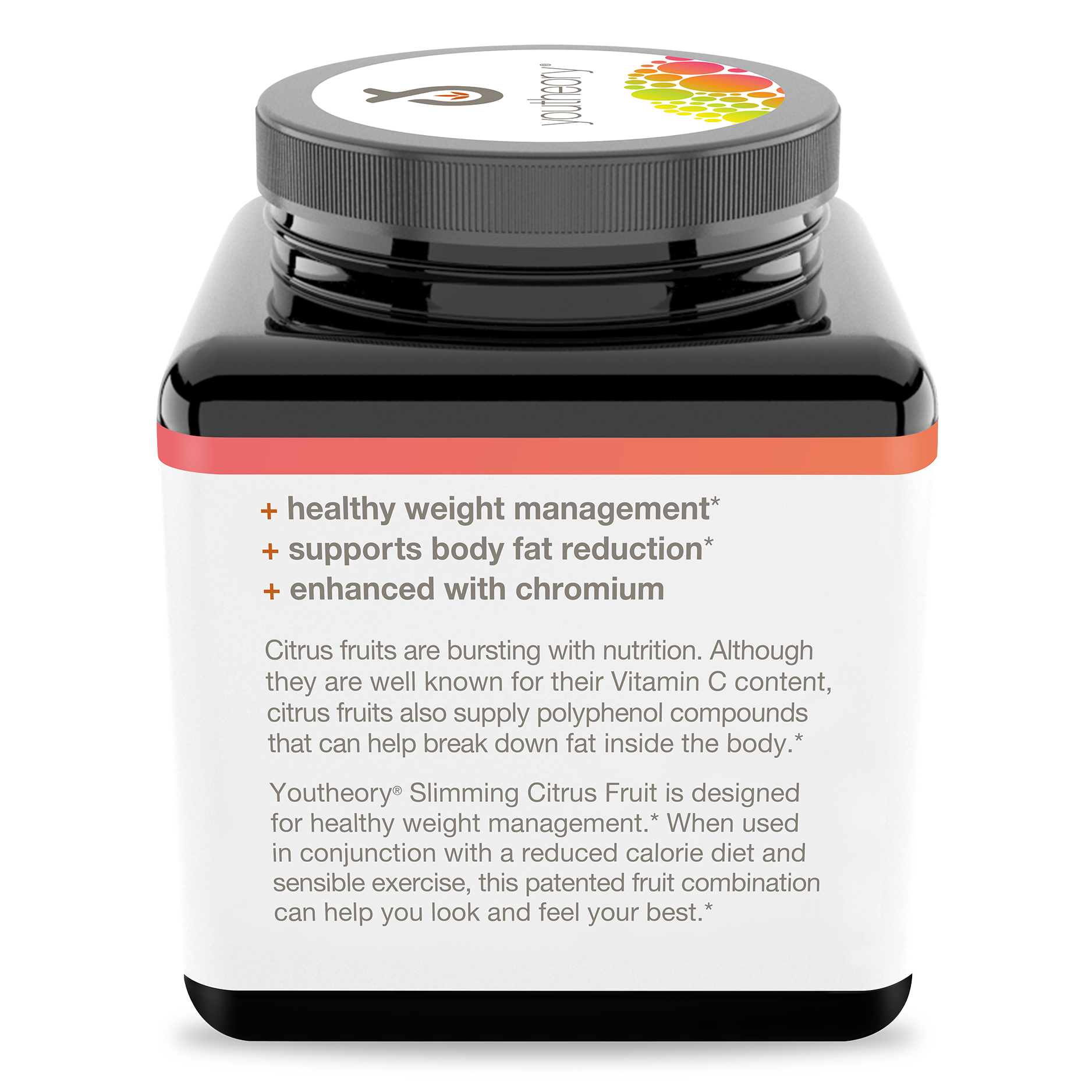 Slimming Citrus Fruit 60 Capsules Bottle Left Side