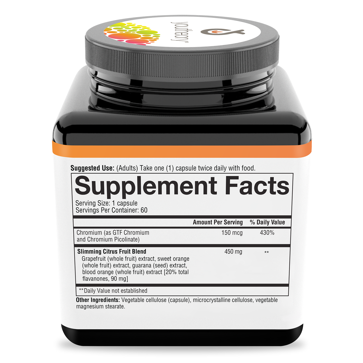 Slimming Citrus Fruit 60 Capsules Bottle Right Side