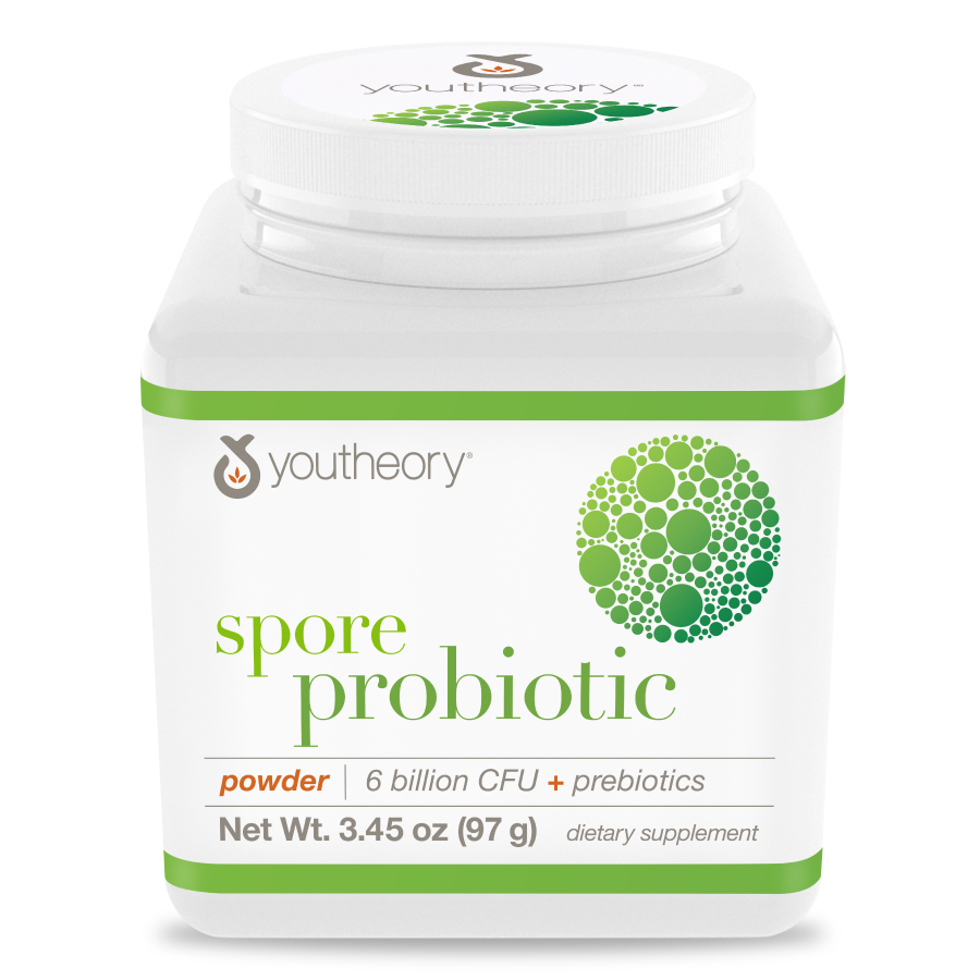 Spore Probiotic Powder Bottle Front Side