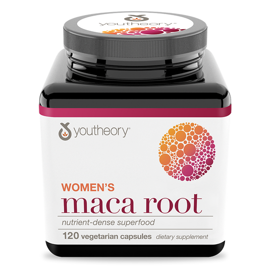 Womens Maca Root 120 Capsules Bottle Front Side
